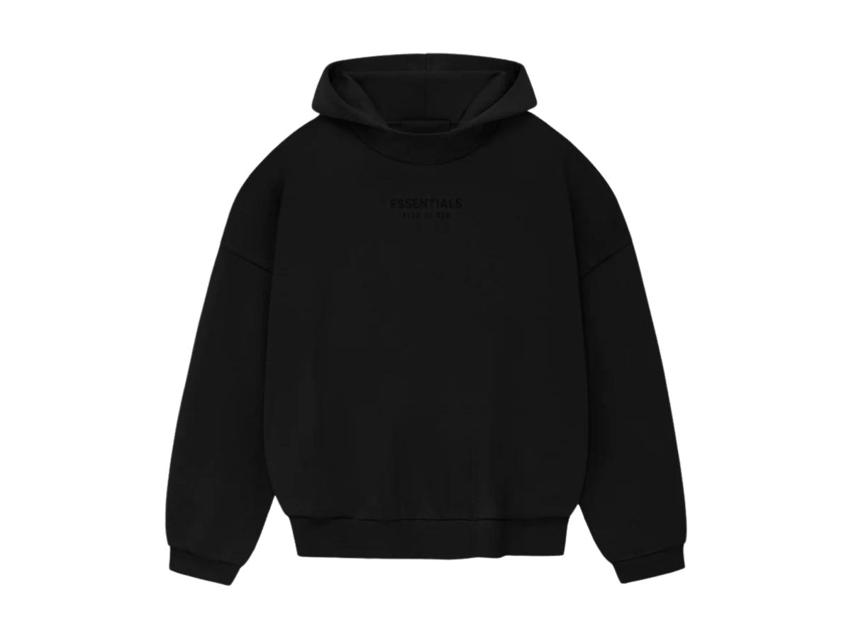 Fear of God Fear of God Essentials Hoodie Jet Black (FW23)