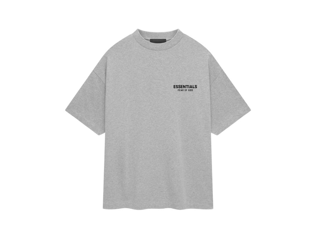 Fear of God Fear of God Essentials Jersey Crewneck T-Shirt Light Heather Gray (FW24)