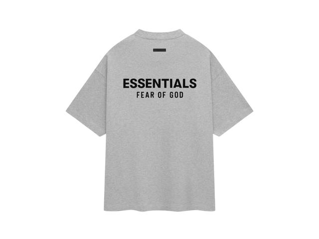 Fear of God Fear of God Essentials Jersey Crewneck T-Shirt Light Heather Gray (FW24) - view 2