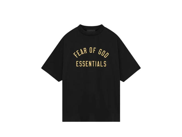 Fear of God Fear of God Essentials Jersey Crewneck Tee Black (FW24) - view 1