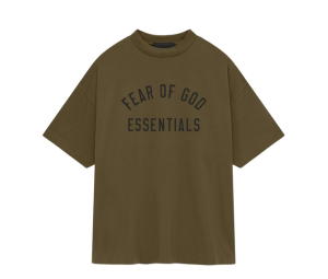 Buy Fear of God Essentials Jersey Crewneck Tee Olive (FW24) at Sasom – Authentic and Ready to Ship