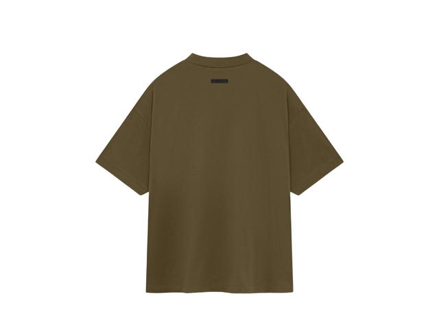 Fear of God Fear of God Essentials Jersey Crewneck Tee Olive (FW24) - view 2