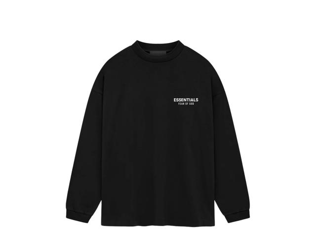 Fear of God Fear of God Essentials Jersey Long Sleeve T-Shirt Black (FW24) - view 2