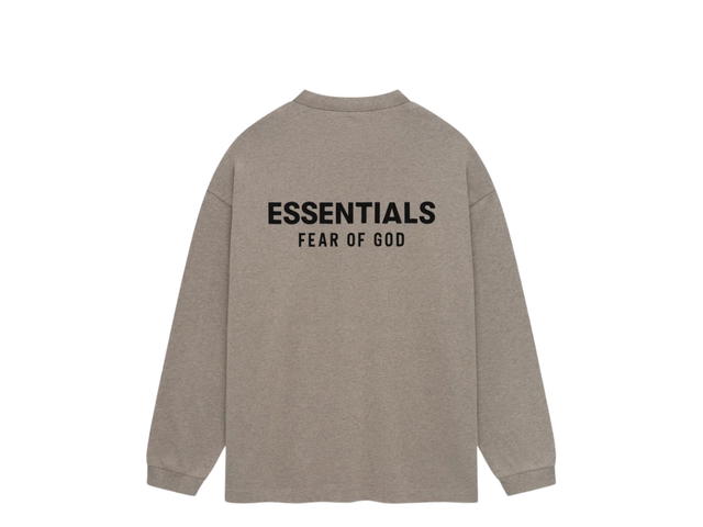 Fear of God Fear of God Essentials Jersey Long Sleeve T-Shirt Heather Grey (FW24) - view 1