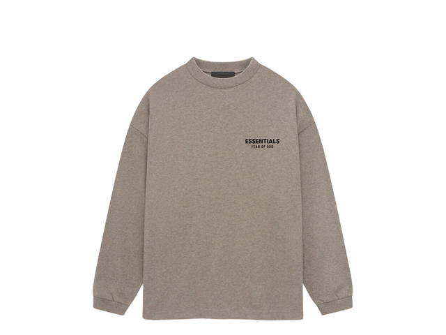 Fear of God Fear of God Essentials Jersey Long Sleeve T-Shirt Heather Grey (FW24) - view 2