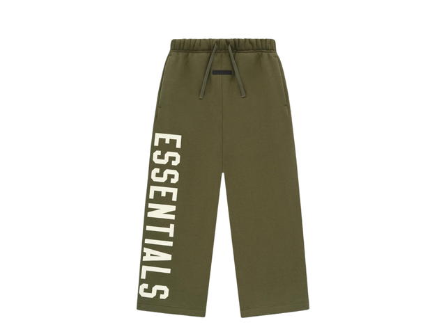 Fear of God Fear of God Essentials Kids Fleece Relaxed Sweatpant Military (FW24) - view 1