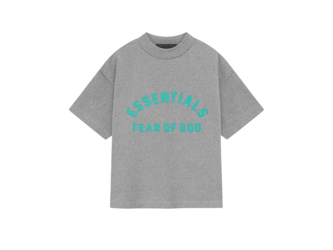 Fear of God Fear of God Essentials Kids Heavy Jersey SS Tee Dark Heather Oatmeal (SP24)