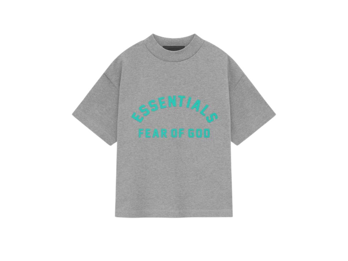 Fear of God Fear of God Essentials Kids Heavy Jersey SS Tee Dark Heather Oatmeal (SP24)