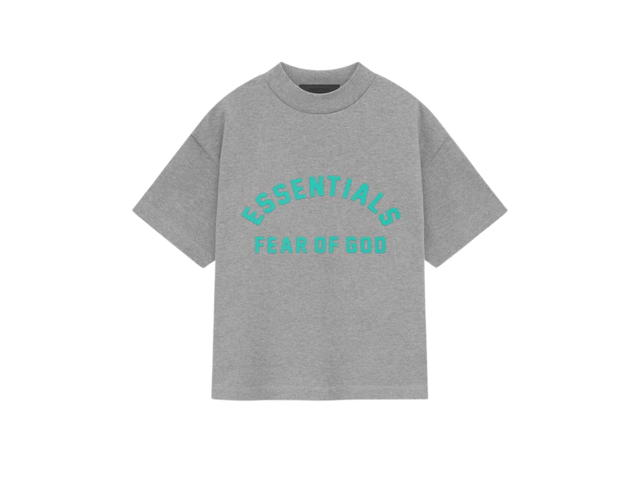 Fear of God Fear of God Essentials Kids Heavy Jersey SS Tee Dark Heather Oatmeal (SP24) - view 1