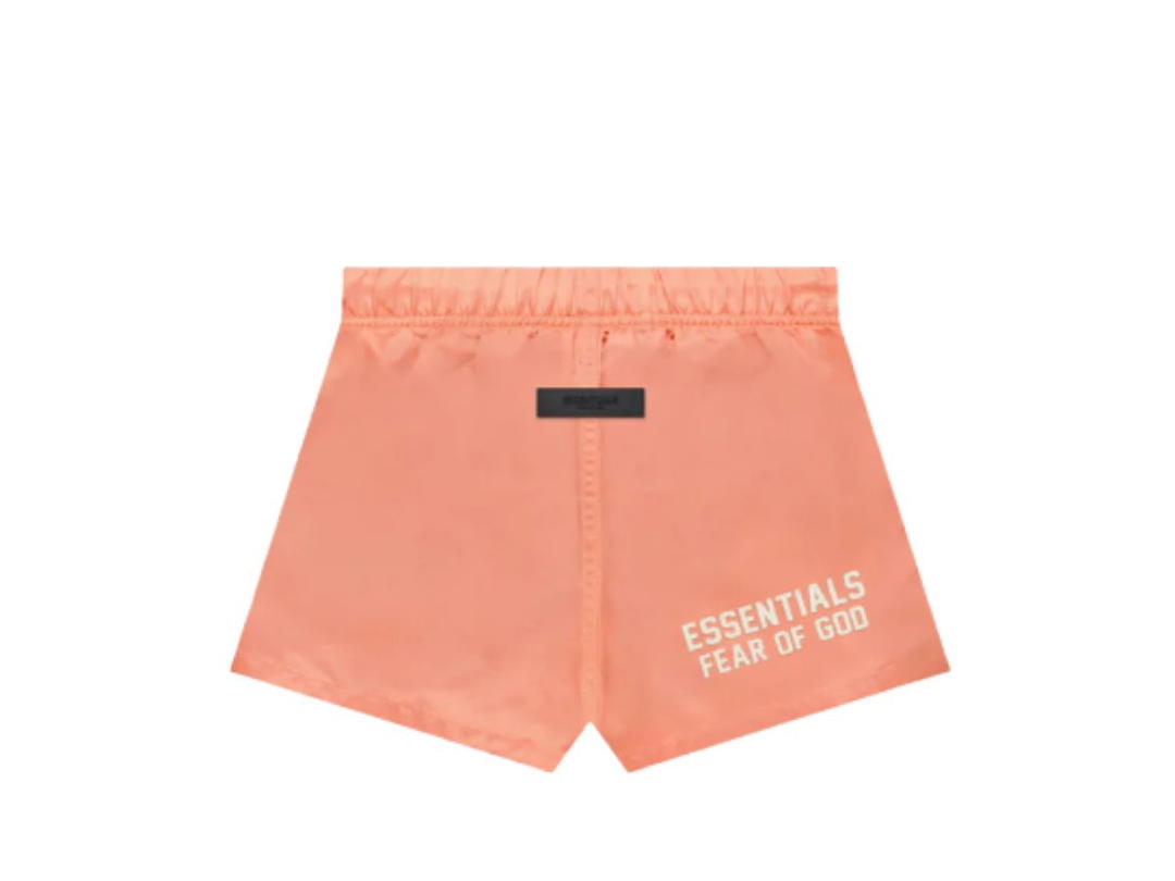 Fear of God Fear of God Essentials Kids Nylon Running Shorts Coral (FW22)