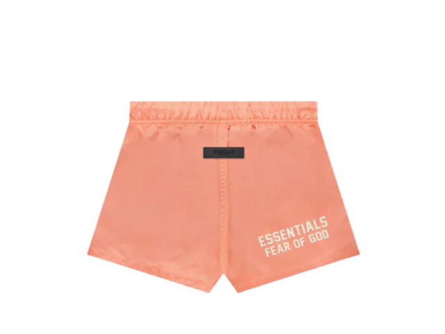 Fear of God Fear of God Essentials Kids Nylon Running Shorts Coral (FW22) - view 1