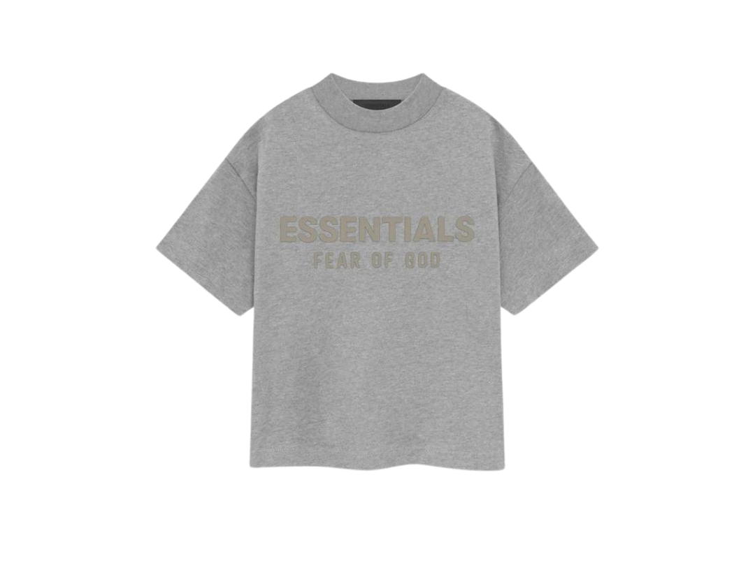 Fear of God Fear of God Essentials Kids SS Tee Dark Heather Oatmeal (SP24)