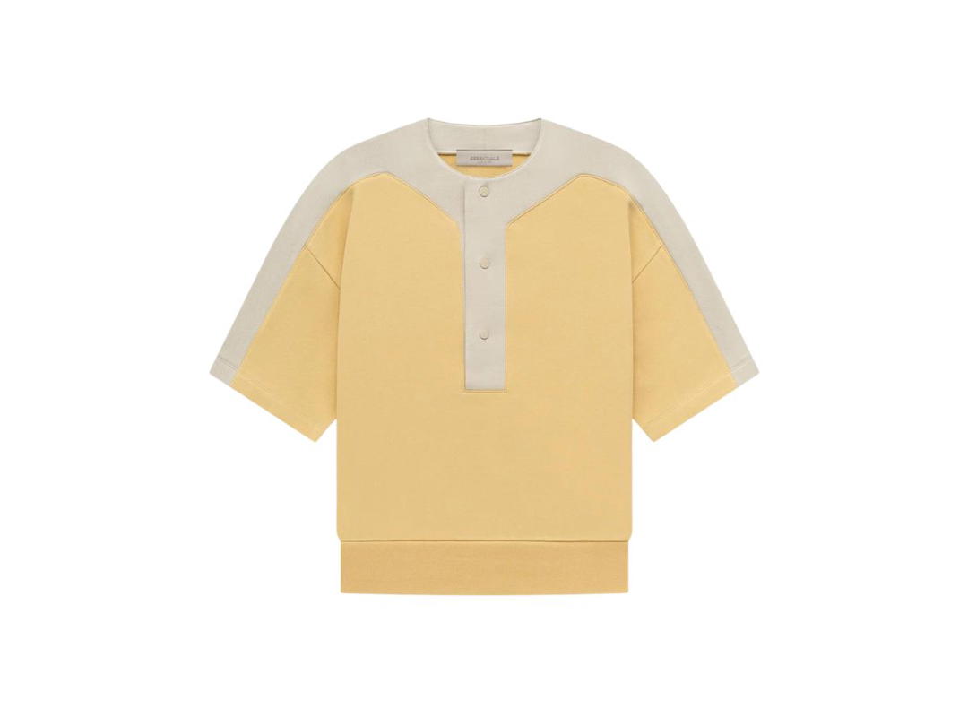 Fear of God Fear of God Essentials Kids Terry Baseball Henley Light Tuscan (SS23)
