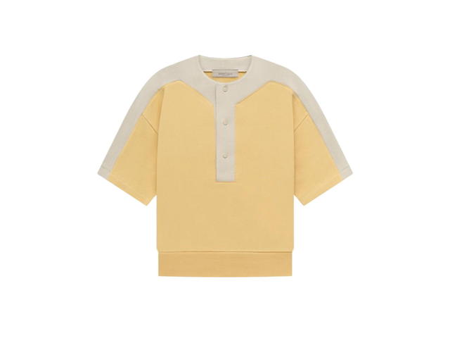 Fear of God Fear of God Essentials Kids Terry Baseball Henley Light Tuscan (SS23) - view 1