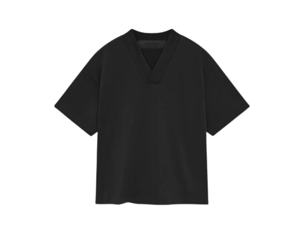 Fear of God Fear of God Essentials Kids V-neck T-Shirt Jet Black