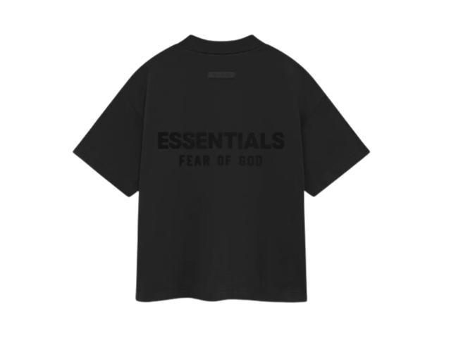 Fear of God Fear of God Essentials Kids V-neck T-Shirt Jet Black - view 2