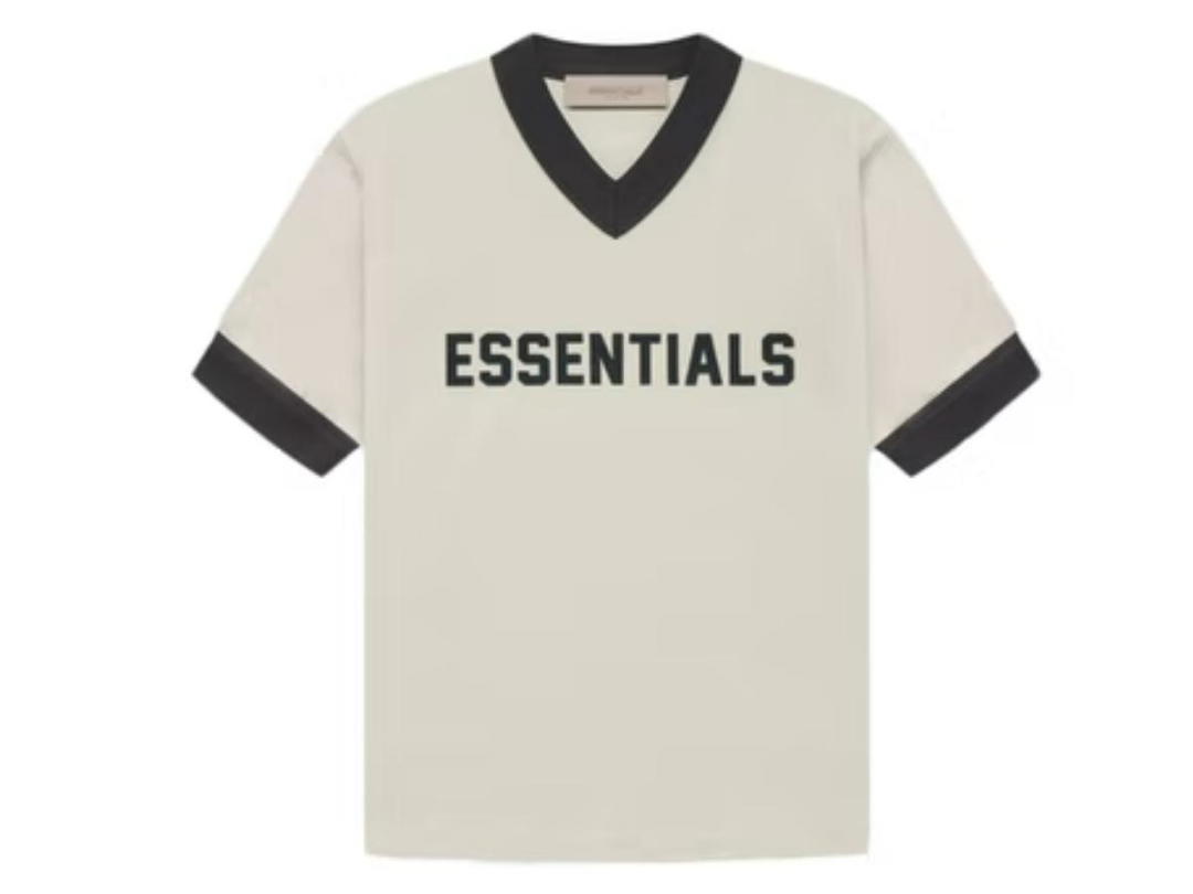 Fear of God Fear of God Essentials Kids V-Neck T-shirt Wheat