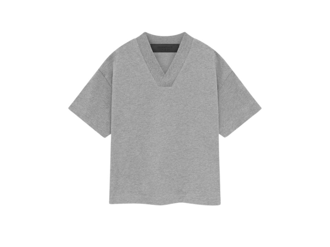 Fear of God Fear of God Essentials Kids V-Neck Tshirt Dark Heather Oatmeal (SP24)