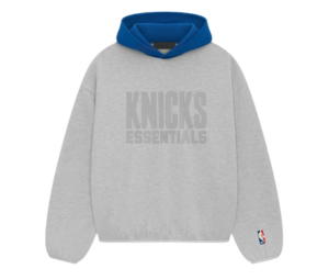 Buy Fear of God Essentials Knicks Hoodie Light Heather (FW24) at Sasom – Authentic and Ready to Ship