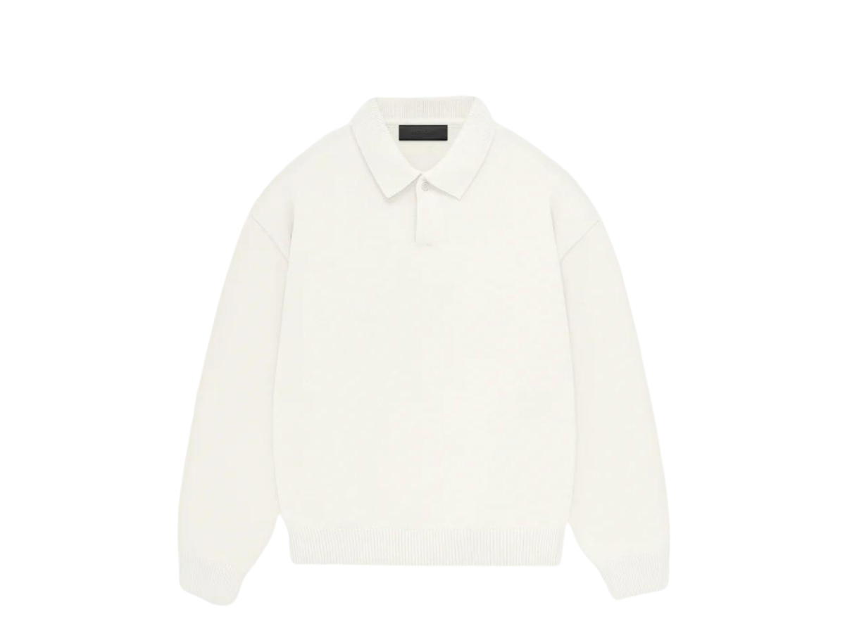 Fear of God Fear of God Essentials Knit Polo Cloud Dancer (FW23)