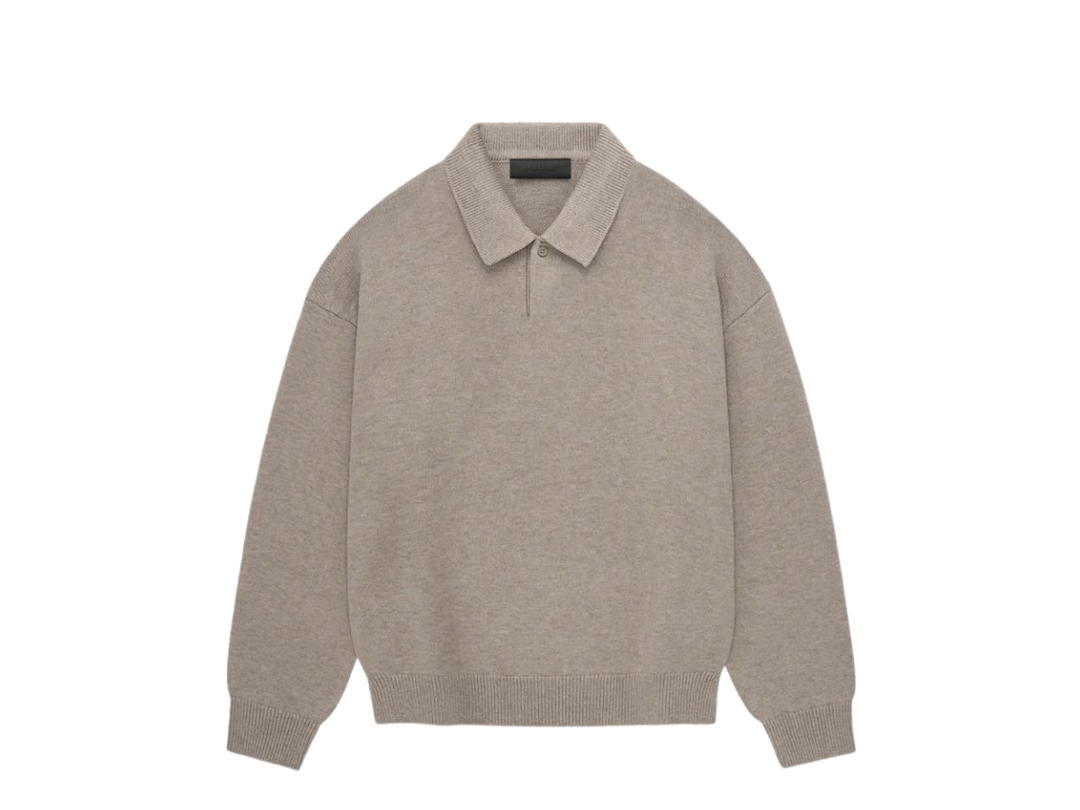 Fear of God Fear of God Essentials Knit Polo Core Heather (FW23)