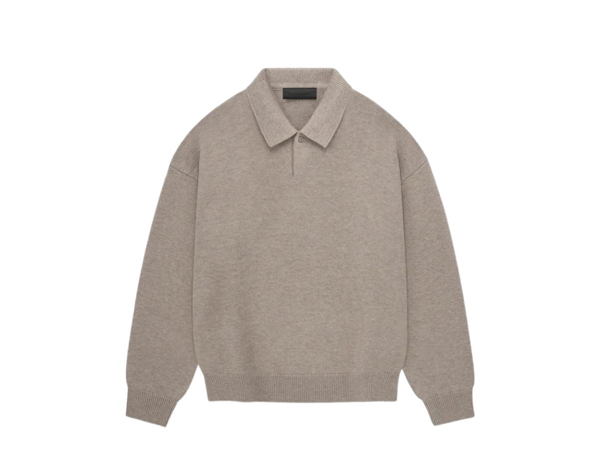 Fear of God Fear of God Essentials Knit Polo Core Heather (FW23)