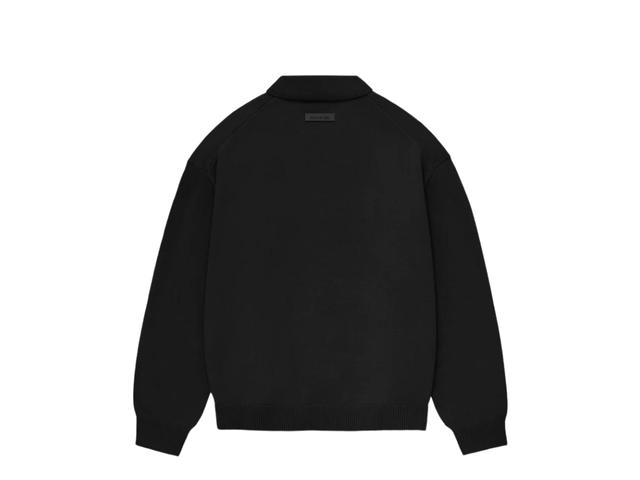 Fear of God Fear of God Essentials Knit Polo Jet Black (FW23) - view 2