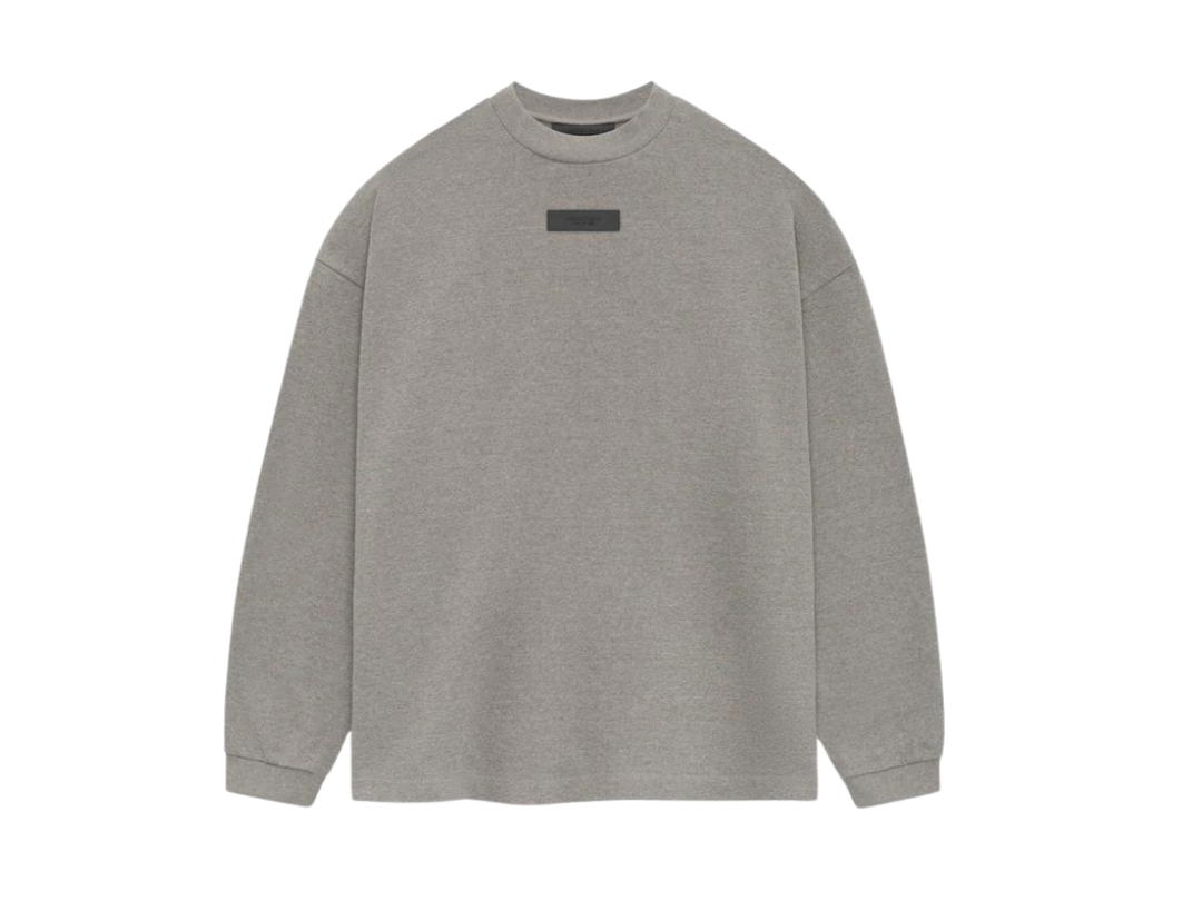 Fear of God Fear of God Essentials L/S Tee Heather Grey (SS24)