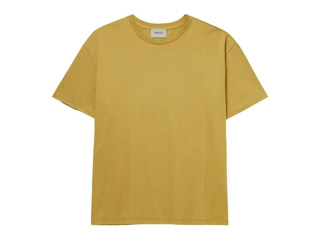 Fear of God Fear of God Essentials Logo-Print Cotton-Jersey T-Shirt Mustard