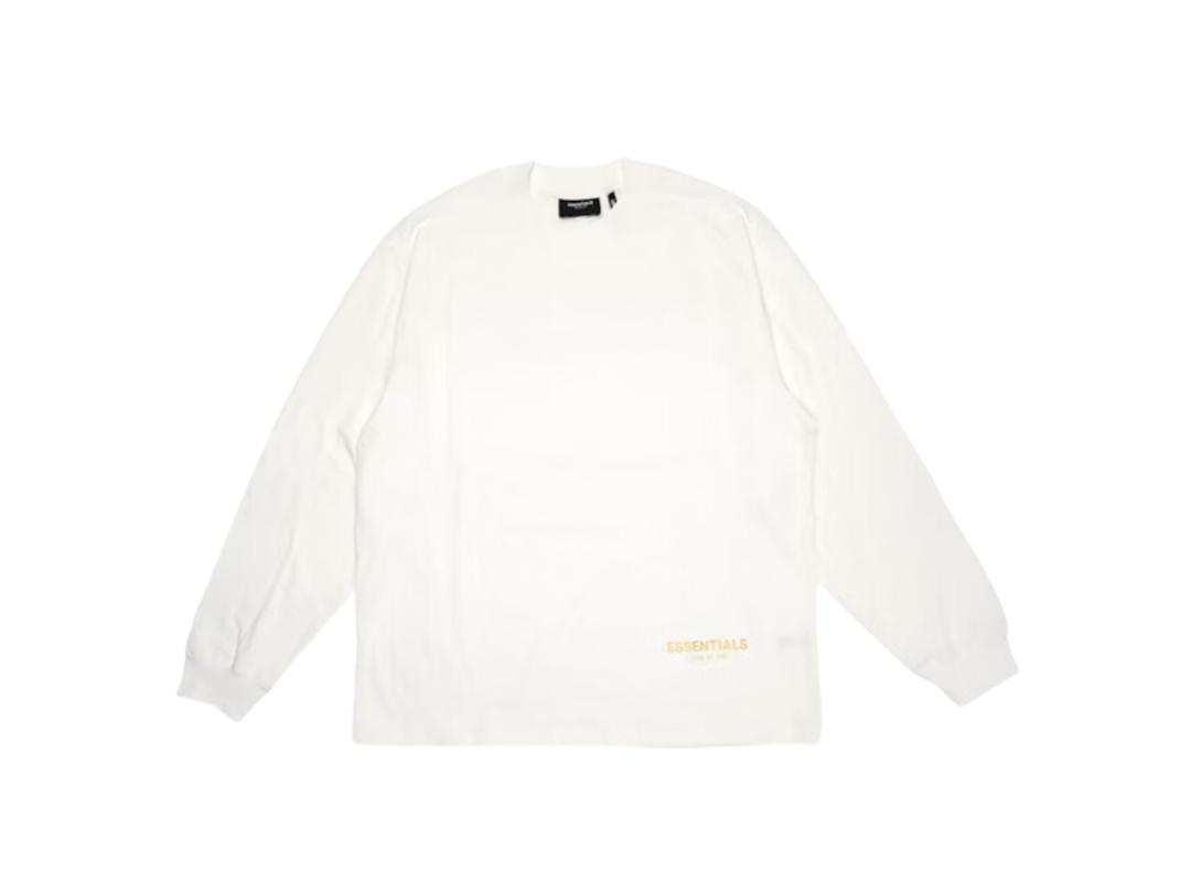 Fear of God Fear of God Essentials Long Beach 3M Long Sleeve Boxy T-Shirt White