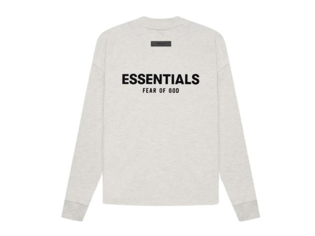 Fear of God Fear of God Essentials Long-Sleeve Tee 'Light Oatmeal' (SS22) - view 2