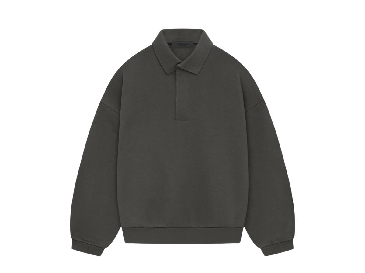 Fear of God Fear of God Essentials Longsleeve Polo Ink (SP24)