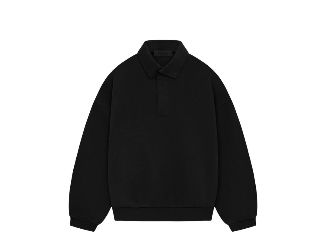 Fear of God Fear of God Essentials Longsleeve Polo Jet Black (SS24)