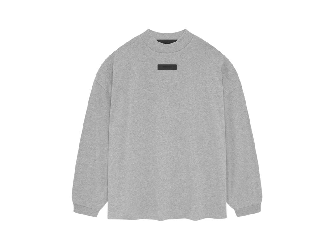 Fear of God Fear of God Essentials Longsleeve Shirt Light Heather Grey (SP24)