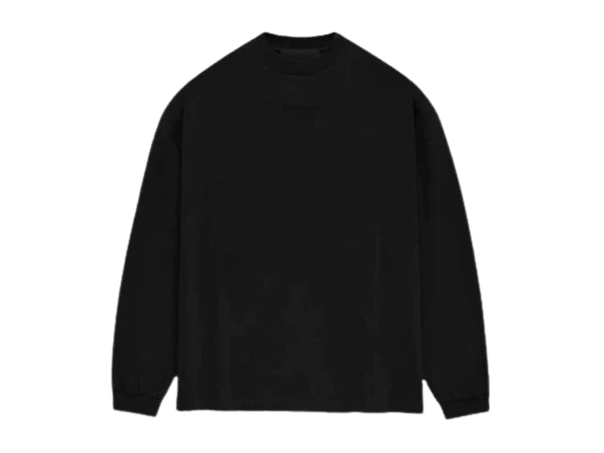 Fear of God Fear of God Essentials LS Tee Jet Black (FW23)
