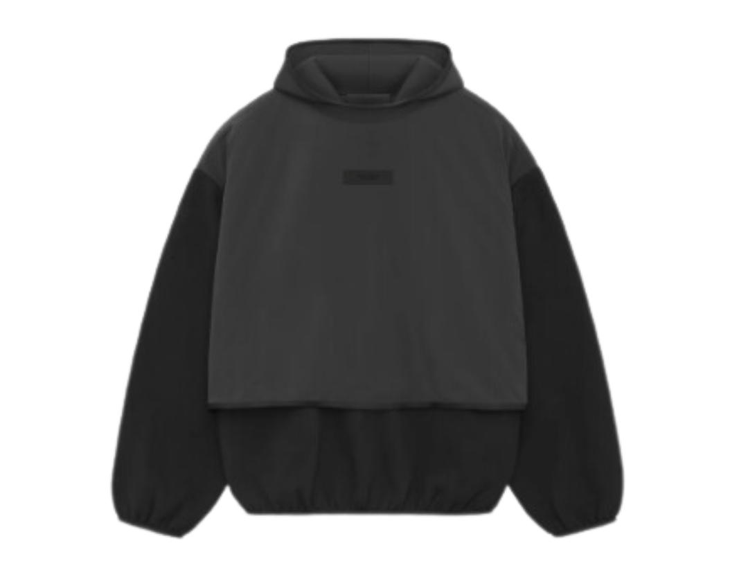 Fear of God Fear of God Essentials Nylon Fleece Hooded Sweatshirt Black-Black (SS24)