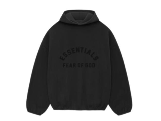 Fear of God Fear of God Essentials Nylon Fleece Hoodie Black (SS24) - view 1