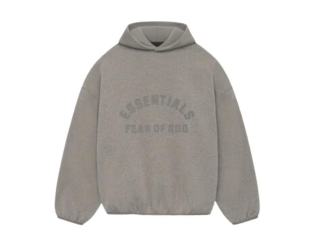 Fear of God Fear of God Essentials Nylon Fleece Hoodie Heather Grey-Dust (SS24) - view 1