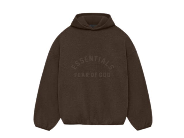 Fear of God Fear of God Essentials Nylon Fleece Hoodie Heather Wood-Wood (SS24) - view 1