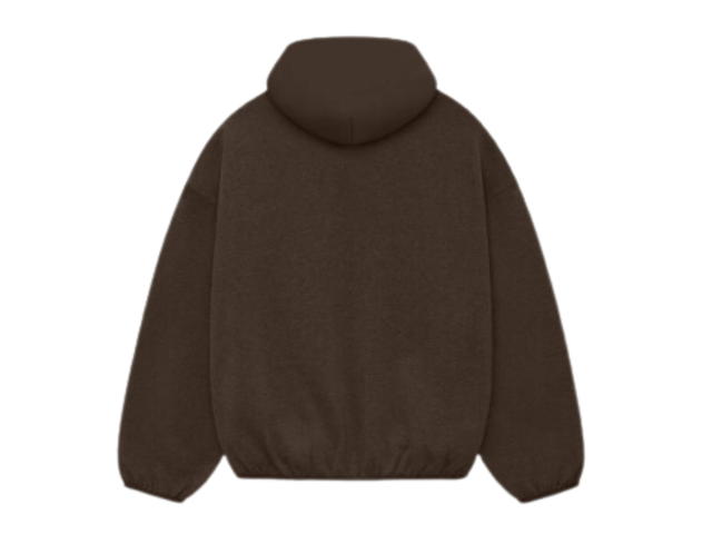 Fear of God Fear of God Essentials Nylon Fleece Hoodie Heather Wood-Wood (SS24) - view 2
