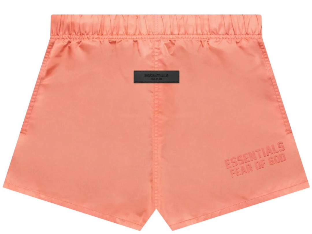 Fear of God Fear of God Essentials Nylon Running Shorts Coral (FW22)