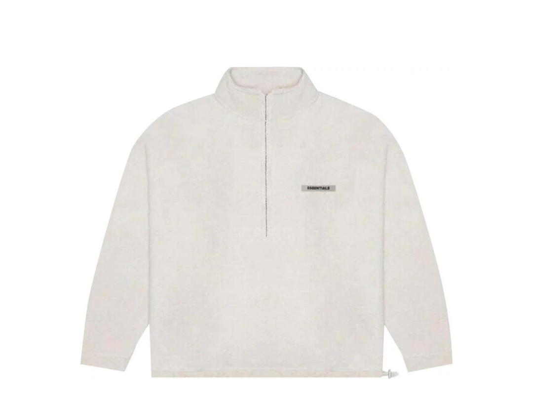 Fear of God Fear of God Essentials Polar Fleece Half-Zip Sweater Oatmeal