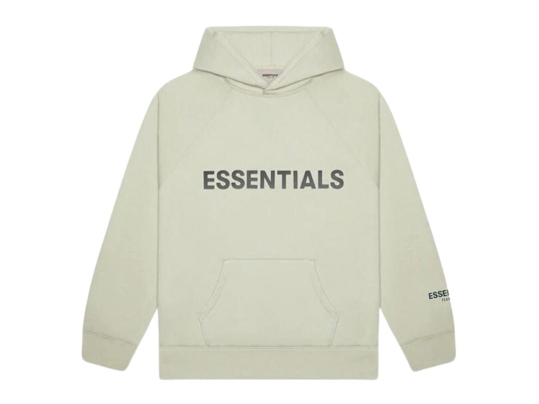 Fear of God Fear of God Essentials Pullover Hoodie Applique Logo Alfalfa Sage (SS20)