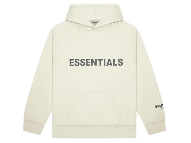 Fear of God Fear of God Essentials Pullover Hoodie Applique Logo Buttercream - view 1