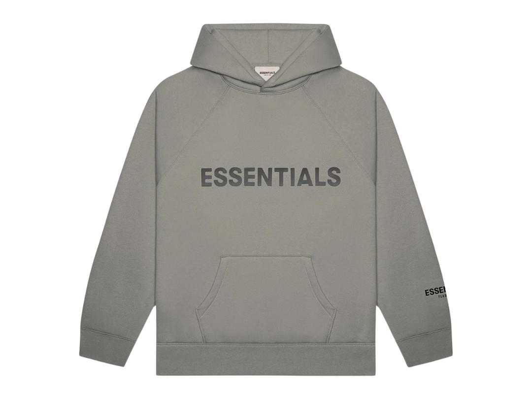 Fear of God Fear of God Essentials Pullover Hoodie Applique Logo Cement (SS20)