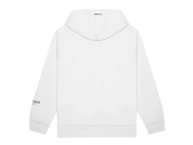 Fear of God Fear of God Essentials Pullover Hoodie Applique Logo White (SS20) - view 2