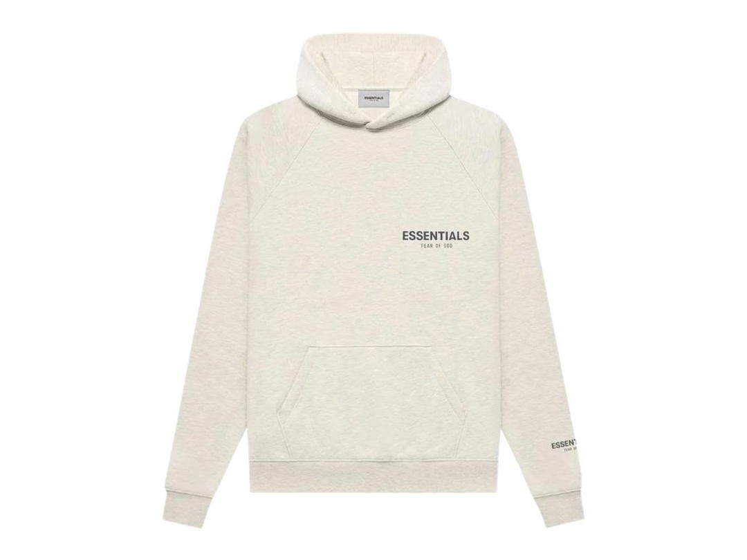 Fear of God Fear of God Essentials Pullover Hoodie Light Heather Oatmeal (FW21)