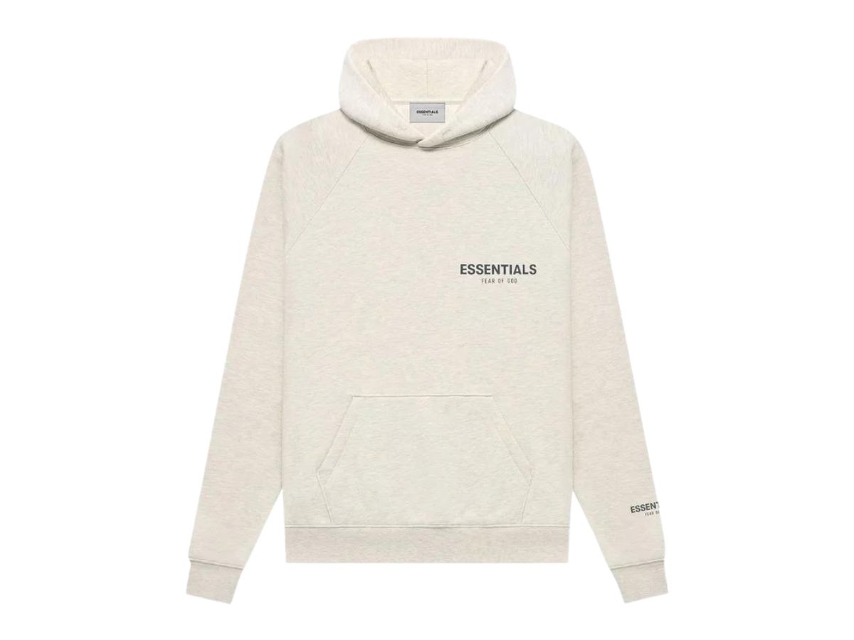 Fear of God Fear of God Essentials Pullover Hoodie Light Heather Oatmeal (FW21)