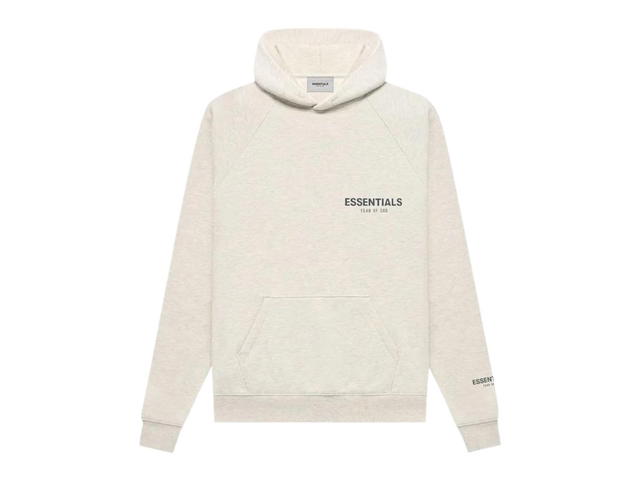 Fear of God Fear of God Essentials Pullover Hoodie Light Heather Oatmeal (FW21) - view 1