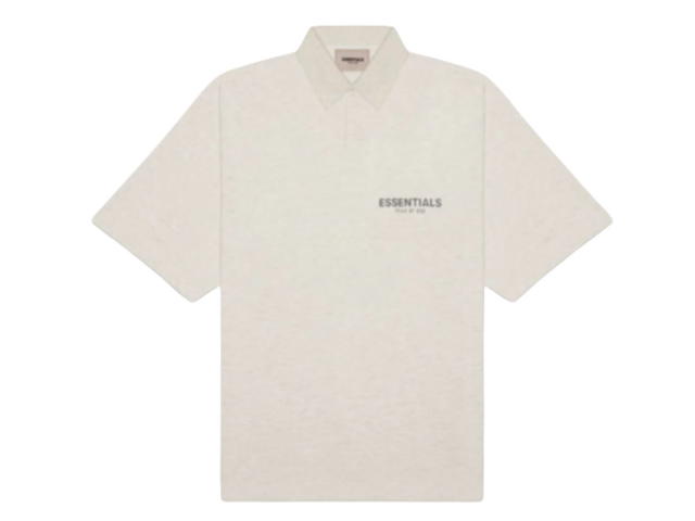 Fear of God Fear of God ESSENTIALS Short Sleeve Boxy Polo Oatmeal Heather - view 1